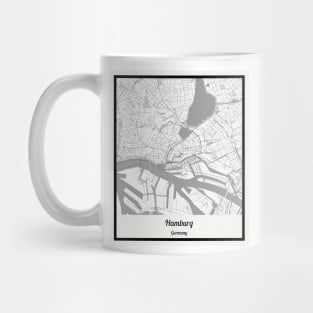 Map of Hamburg - Germany Mug